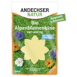 Alpenblumenkäse in Scheiben